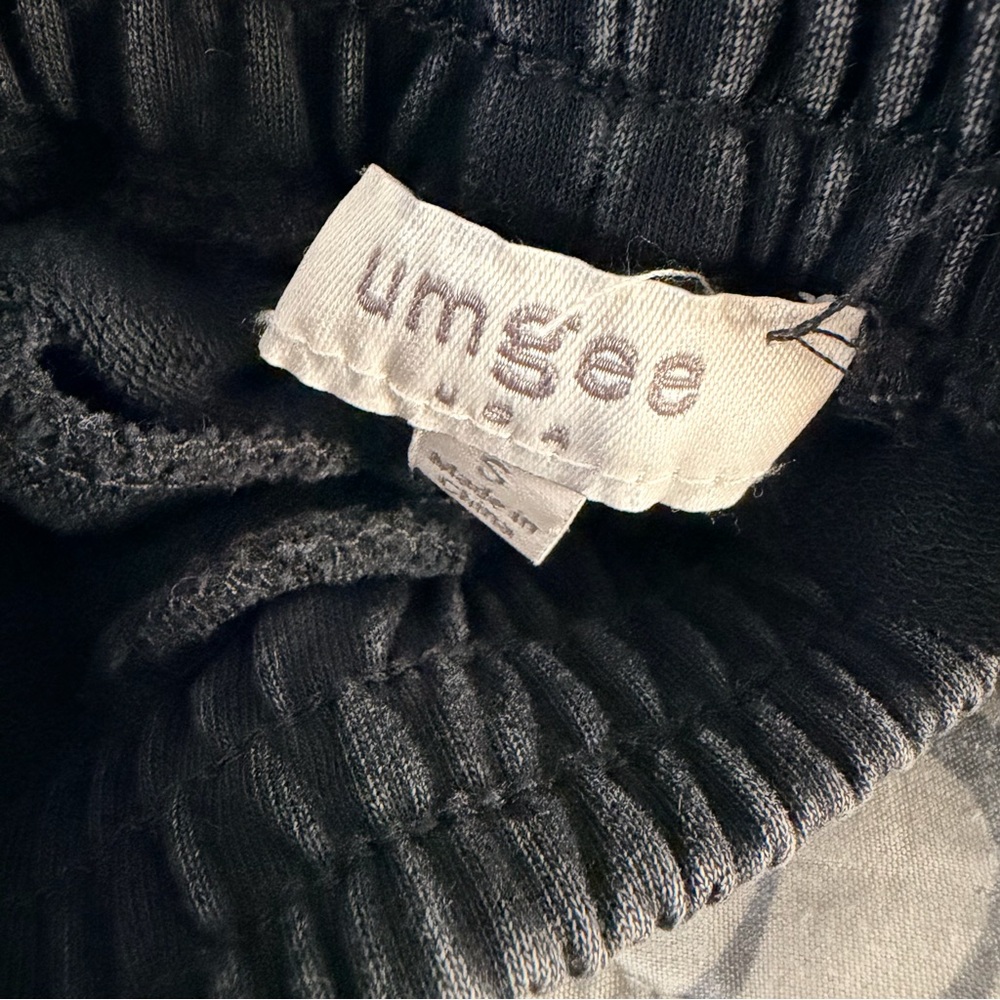 Umgee Mineral Washed French Terry Knit Pants, Ash, Small - Picture 11 of 12